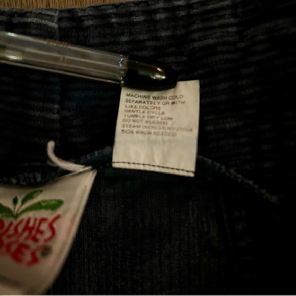 Vintage Radishes & Roses High-Rise Corduroy Trousers in Navy - Picture 7 of 7